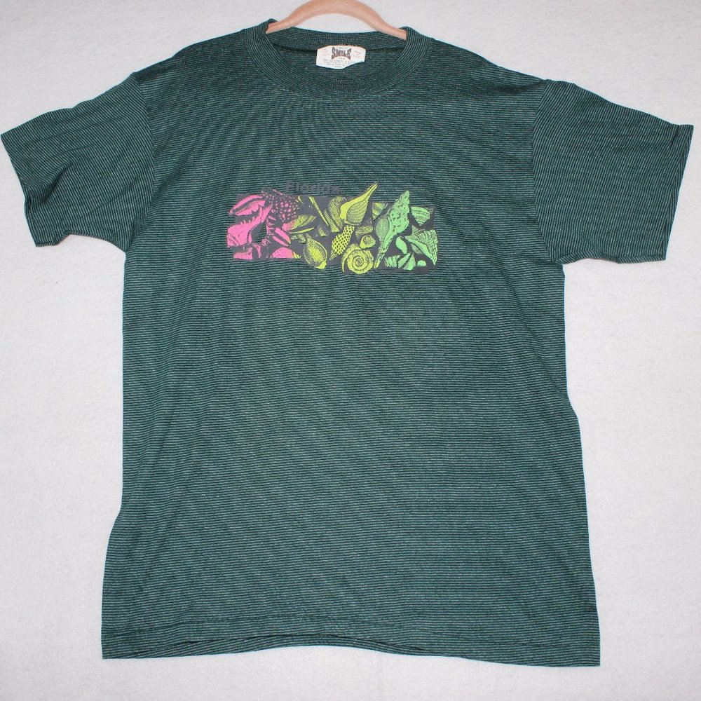 Single Stitch Florida Vintage T-Shirt, Seashells And Fish Graphics.